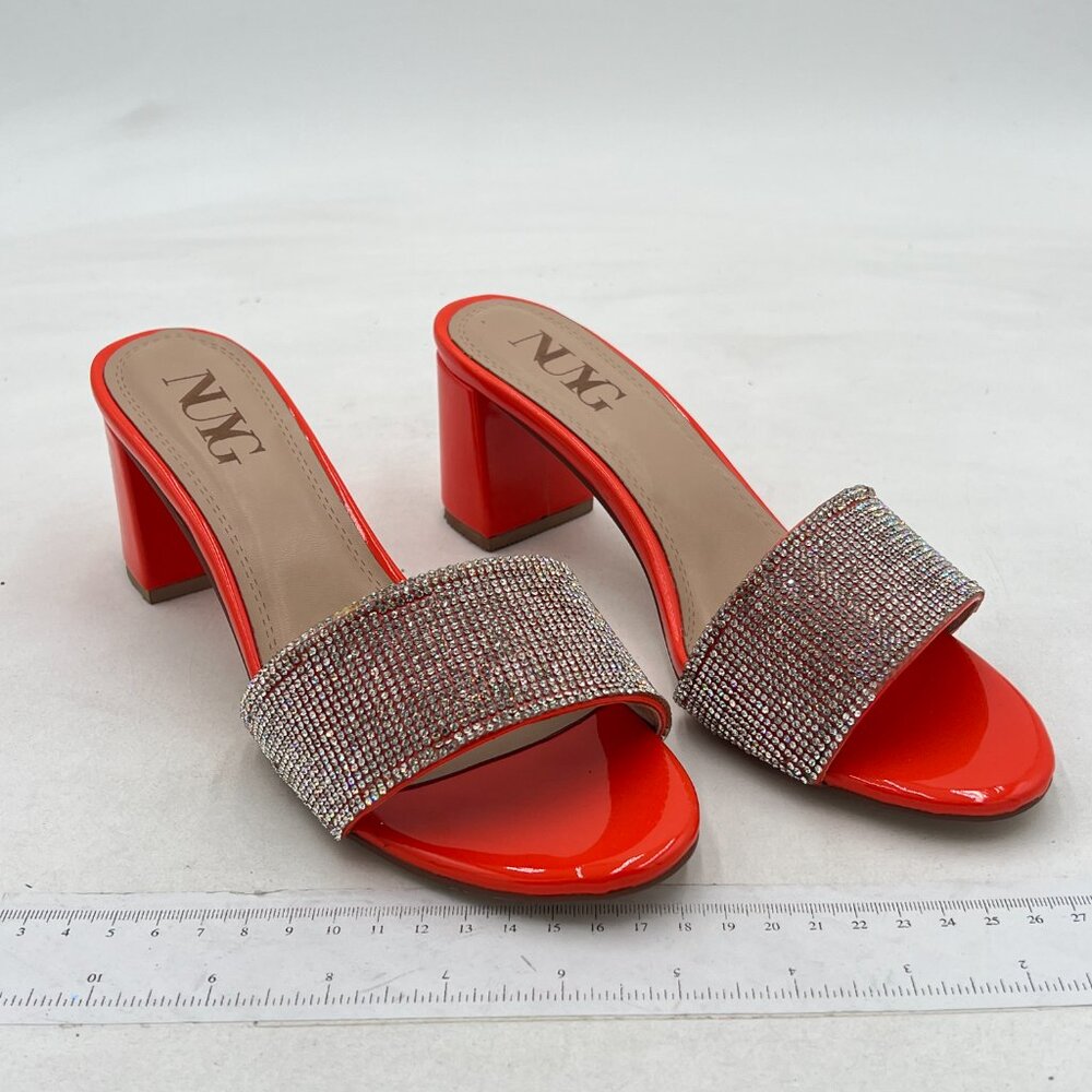 XYD Women's Pattie High Block-Heeled Mule Sandal